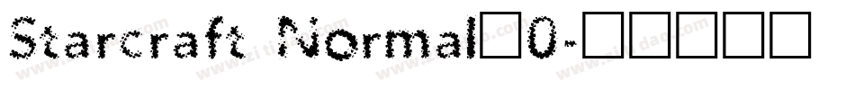 Starcraft Normal_0字体转换